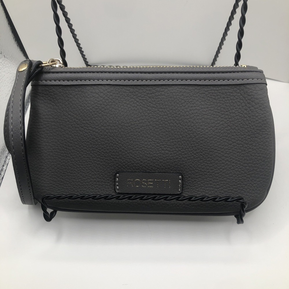 ROSETTI GRAY Texture  Wristlet Pouch Zippered Coin Purse